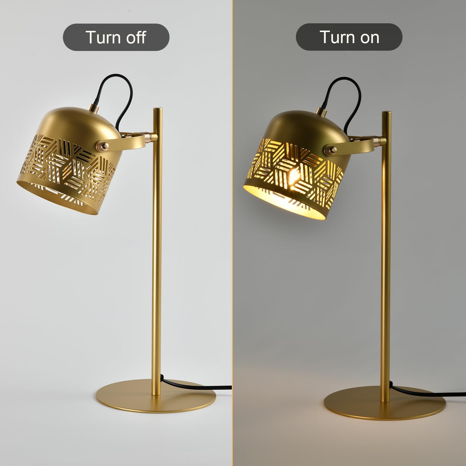 Настільна LED лампа LQWELL Retro Palace Style E27 металева, фото №5