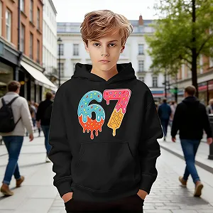 Худи Без бренда Подростковый для девочки Толстовка Удобный для мальчиков Повседневный Модный Детский Мягкий Флис Теплый Дышащий На каждый день Куртка-толстовка с длинными рукавами synthetic.ua - Фото 1