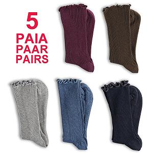 Шкарпетки alber's Organic Comfort, 5 пар, короткі, жіночі, з органічної бавовни, без еластичної гумки, дихаючі synthetic.ua - Фото 1