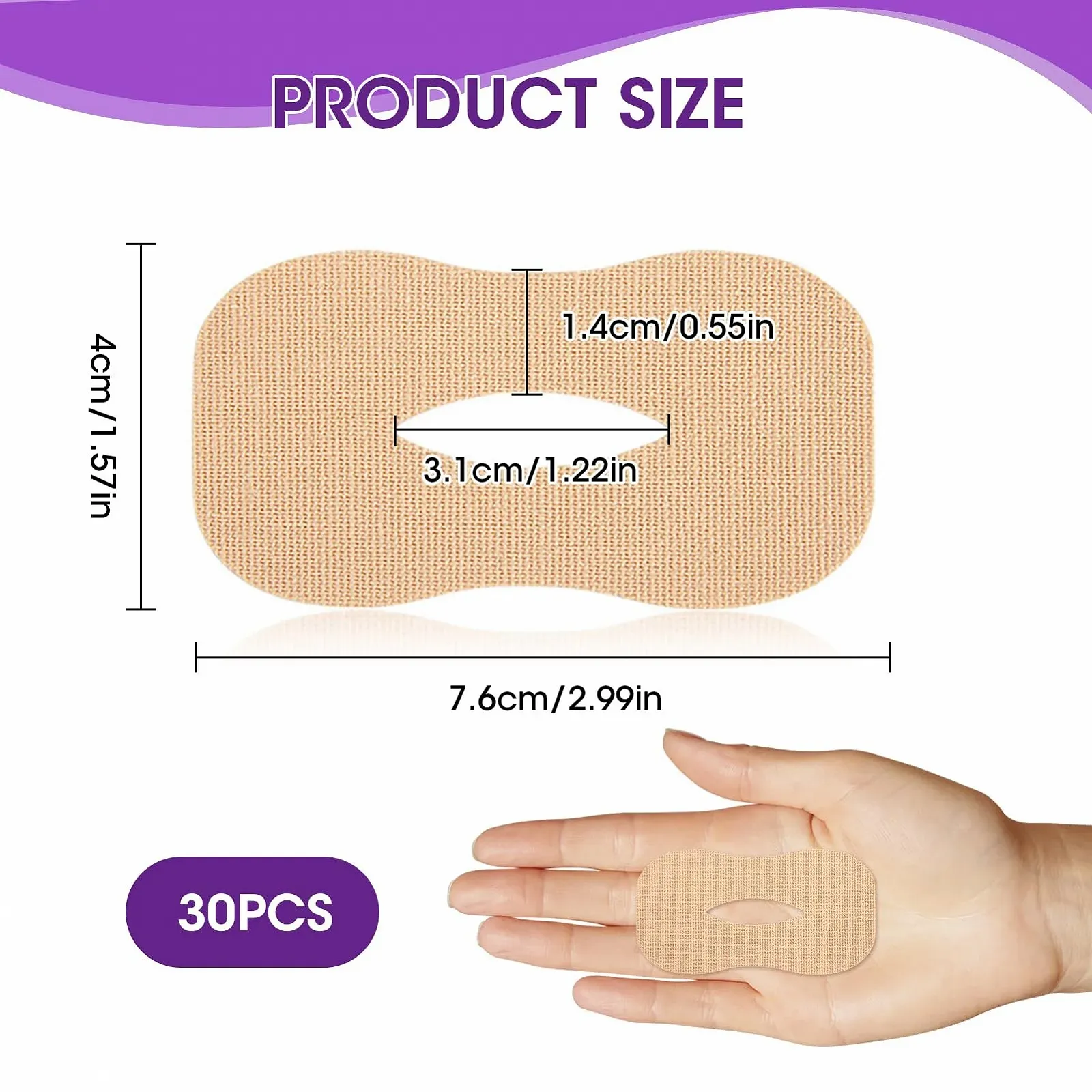 Пластыри для сна, 30 штук, O-образная лента для рта, улучшает дыхание носом и качество сна., фото №2