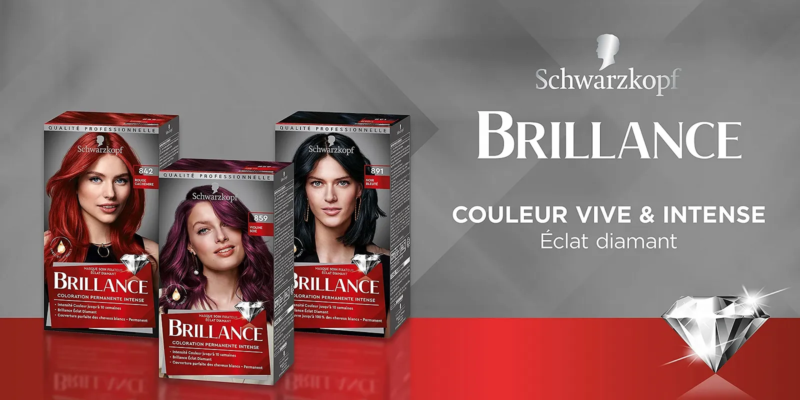 Краска для волос Schwarzkopf Brillance 891 Noir Bleut, фото №4 Краска для волос Schwarzkopf Brillance 891 Noir Bleut, фото №4