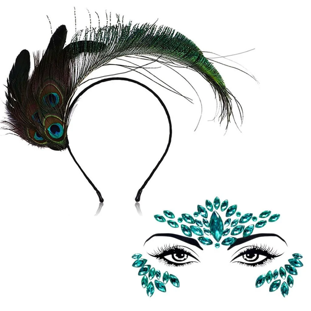 Обруч для волосся з пір'ям Carnival, фото №1