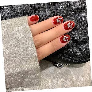 Наклейки для ногтей из сплава FRCOLOR 30 штук, корона, хрустальные камни, уникальный дизайн synthetic.ua - Фото 1