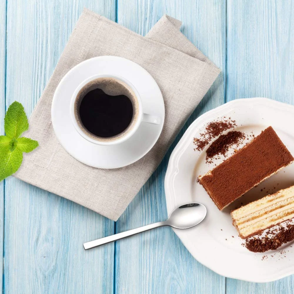 Ложки чайні Cadine, 12 штук, нержавіюча сталь, маленькі десертні ложки, фото №3