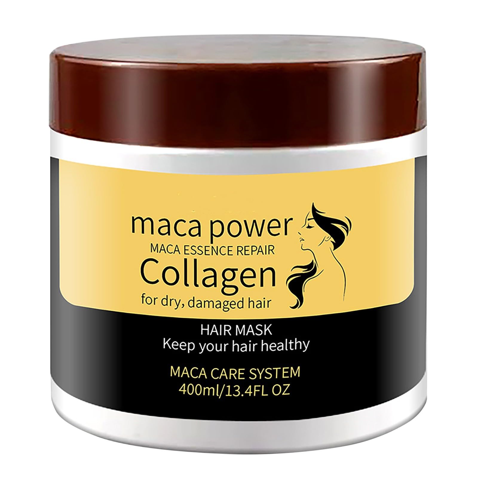 Маска для волос Collagen Re Repair Conditioning Argan Oil Treatment MAa502 (золотая, 9 x 8 x 8 см), фото №1