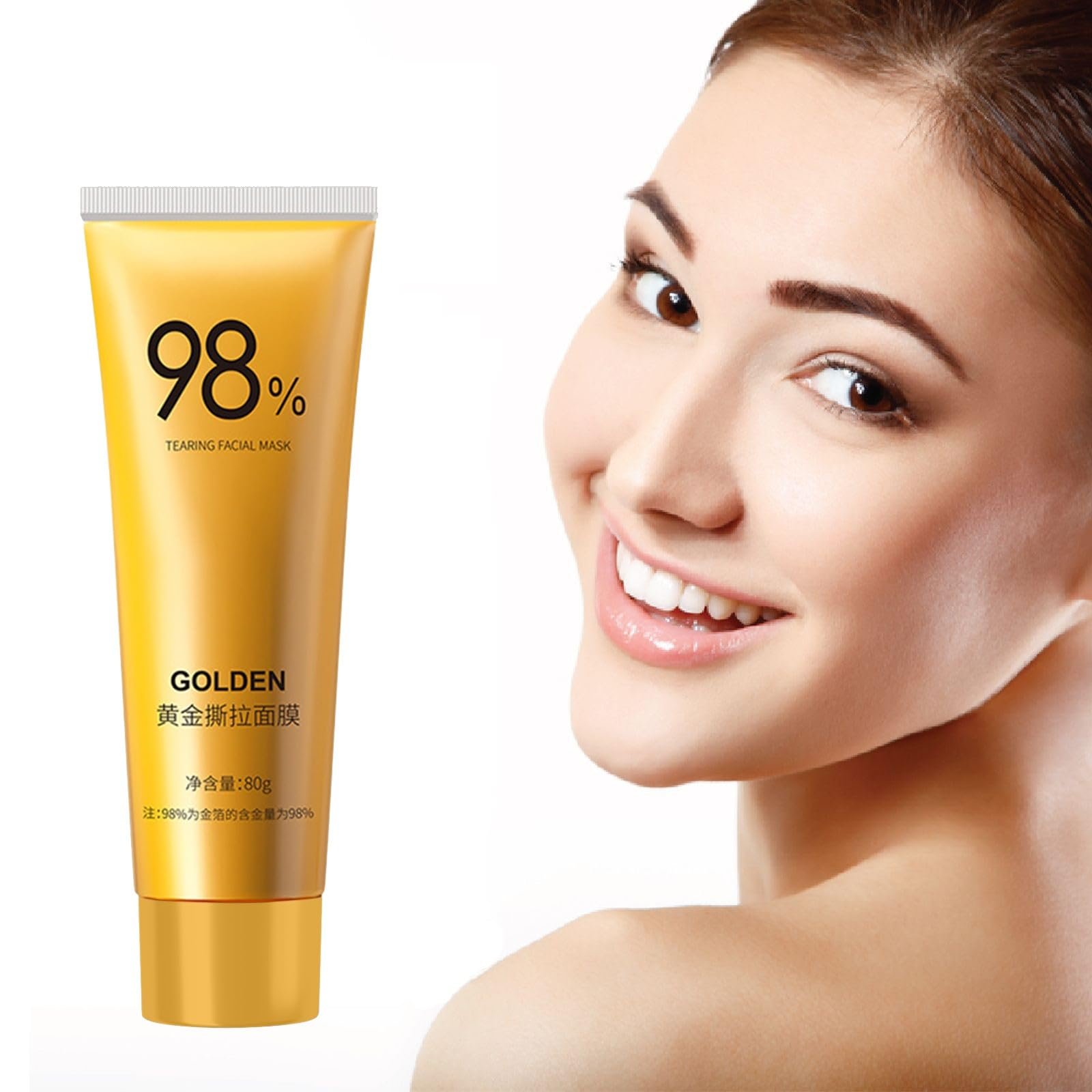 Маска для лица Golden Peel Off, Золотая маска-пленка против морщин для увлажнения и удаления черных точек (1 шт.), фото №1