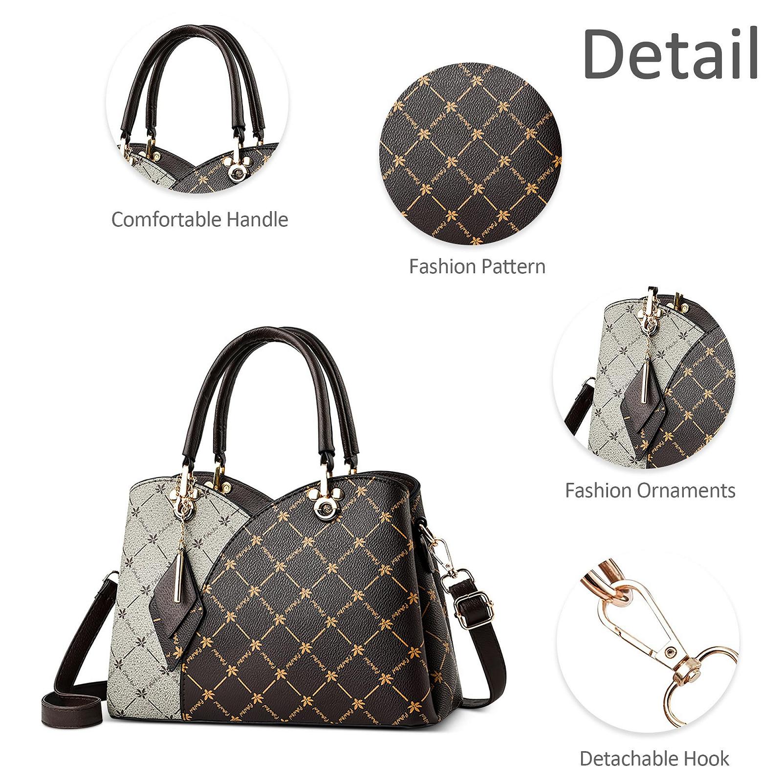 Сумка DORRISO, женская, элегантная, в стиле колор-блок, бежевая, фото №5