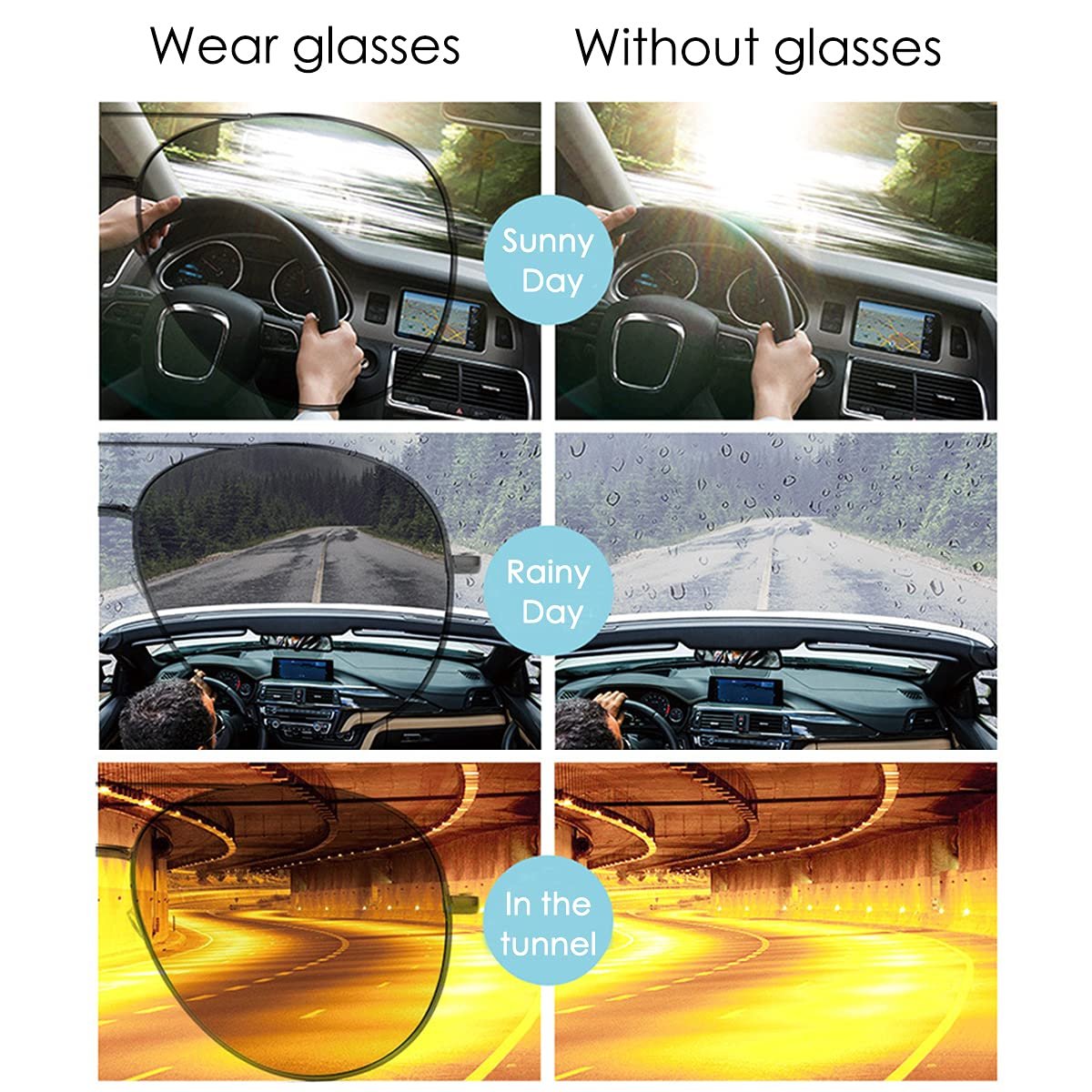 Солнцезащитные очки URAQT Ретро Винтаж Черный, фото №7