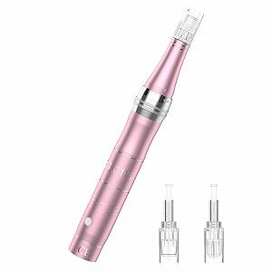 Пристрій для догляду за шкірою PELCAS Auto Derma Micro Needle Roller Electric Pen з 3 рівнями швидкості, з 2 голками, багаторазовий - Фото 1