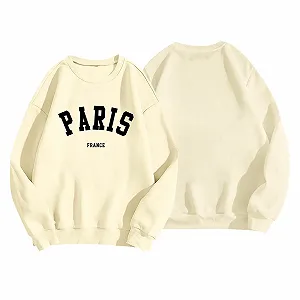 Женский свитшот с графическим принтом Оверсайз Осенний модный топ с буквами Круглый вырез с капюшоном Повседневный модный пуловер Комфортный Y2K Милый synthetic.ua - Фото 1