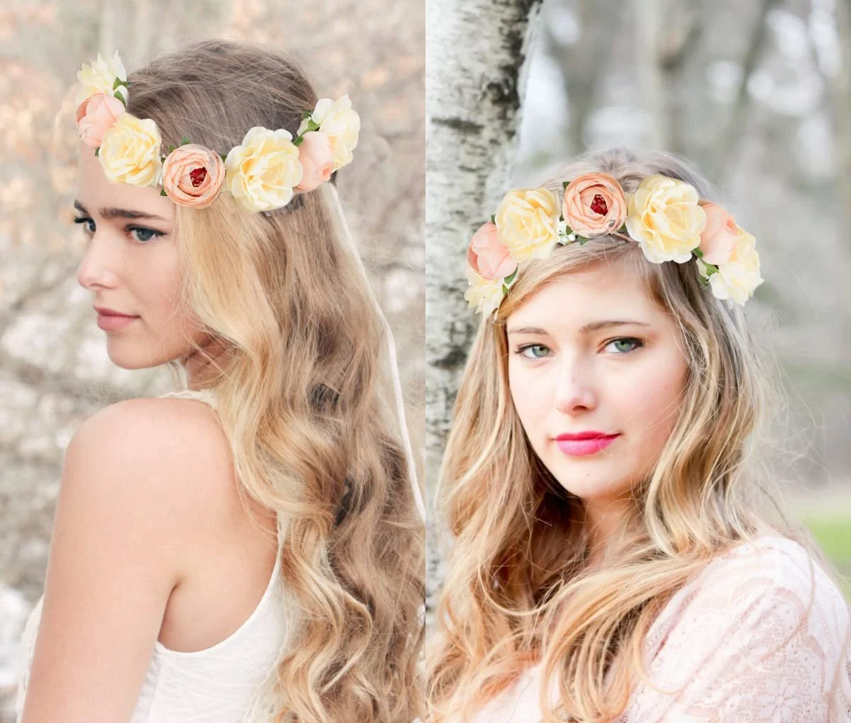 Вінок для волосся Квітка Троянда Півонія, фото №6