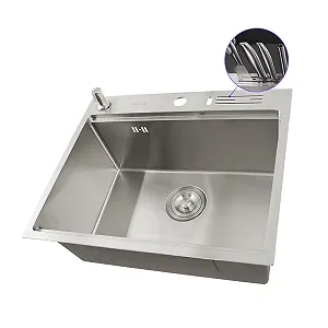 Кухонная мойка накладная из нержавеющей стали 1,5 мм кухонная станция Nett NS-5747 synthetic.ua - Фото 1
