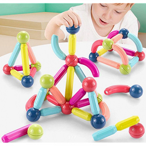 Магнитный конструктор 26 палочек 10 шариков SKY Magnetic Sticks Развивающая игрушка - Фото 1