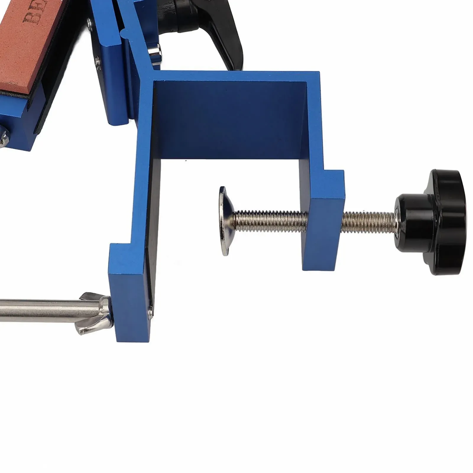 Система для заточування кухонних ножів професійна поворотна з нержавіючої сталі з 4 точильними каменями, фото №4