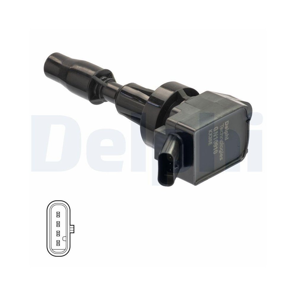 Катушка зажигания DELPHI GN10910-12B1 для HYUNDAI KIA, фото №1 Катушка зажигания DELPHI GN10910-12B1 для HYUNDAI KIA, фото №1