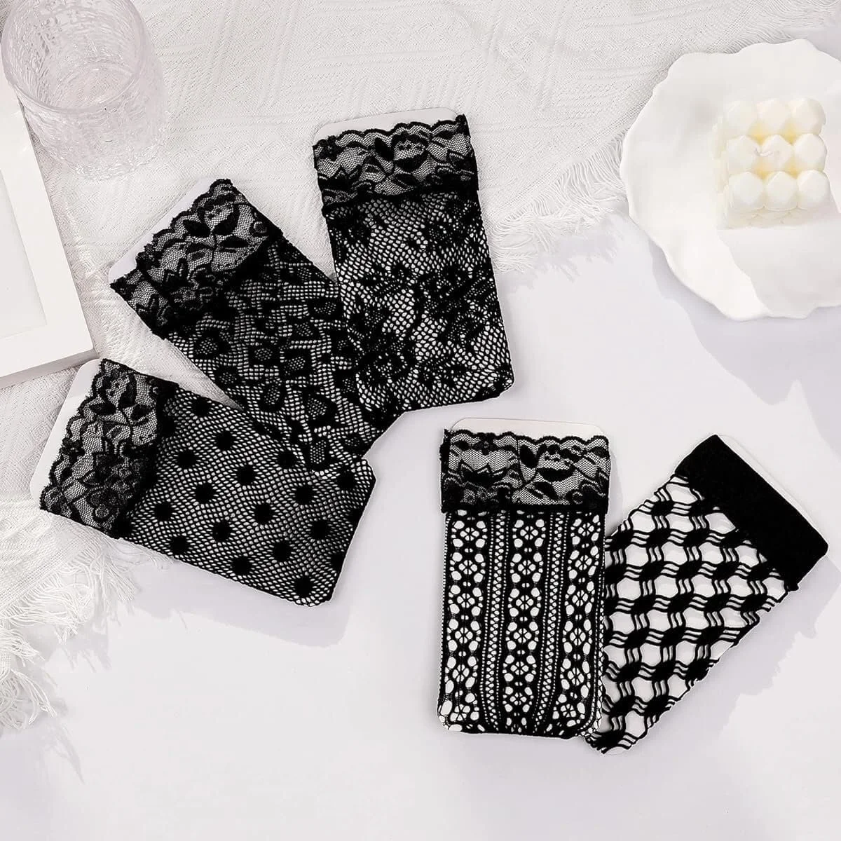 Жіночі мереживні шкарпетки 6 пар One size, фото №4 Жіночі мереживні шкарпетки 6 пар One size, фото №4