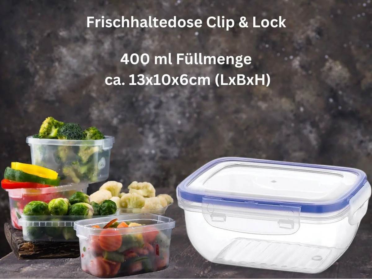 Ємність LS-LebenStil Clip & Lock 400 ml, фото №5 Ємність LS-LebenStil Clip & Lock 400 ml, фото №5