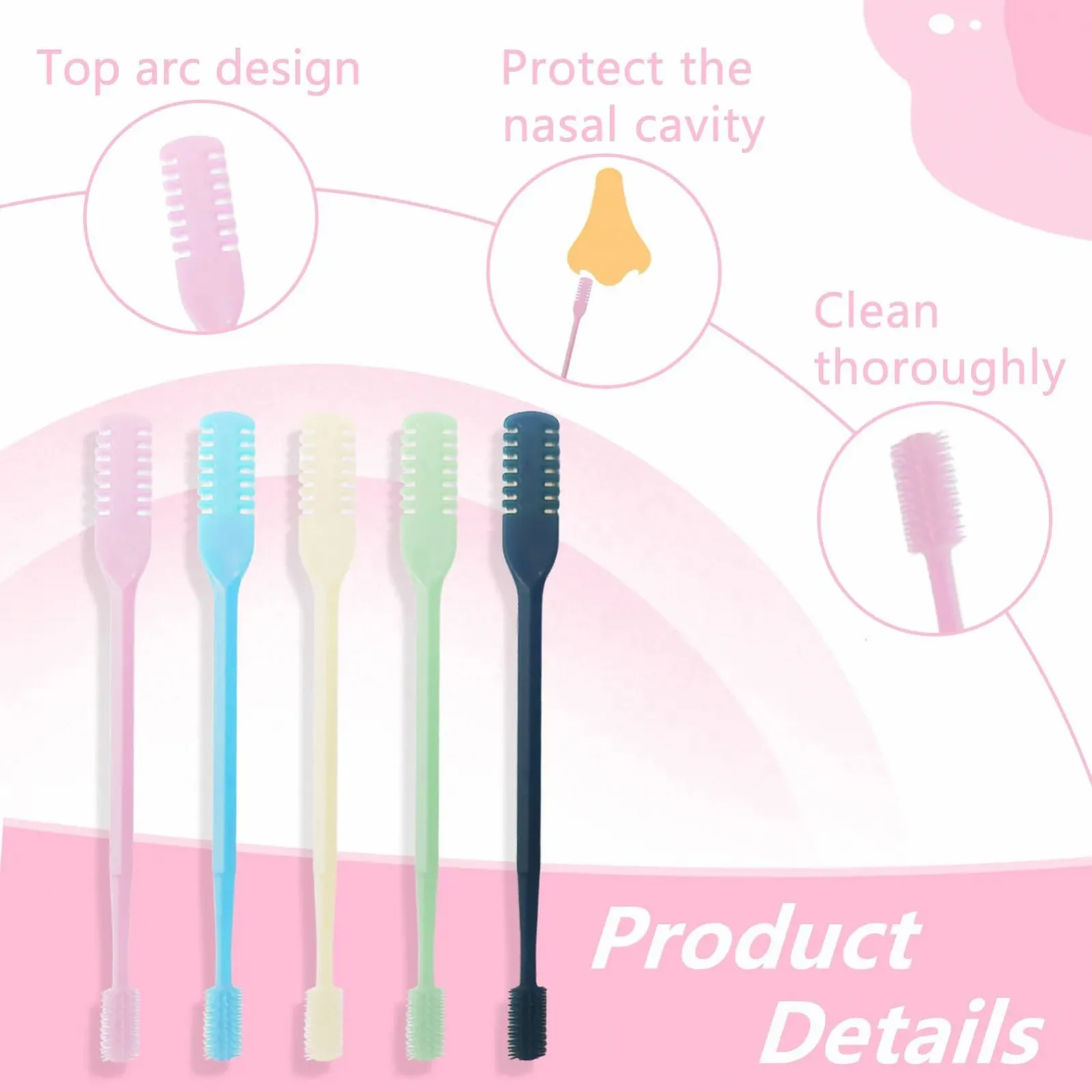 Тример FINEASY 2-в-1 Ротаційний Ручний 5 шт Ручний Для Носа Двосторонній, фото №3