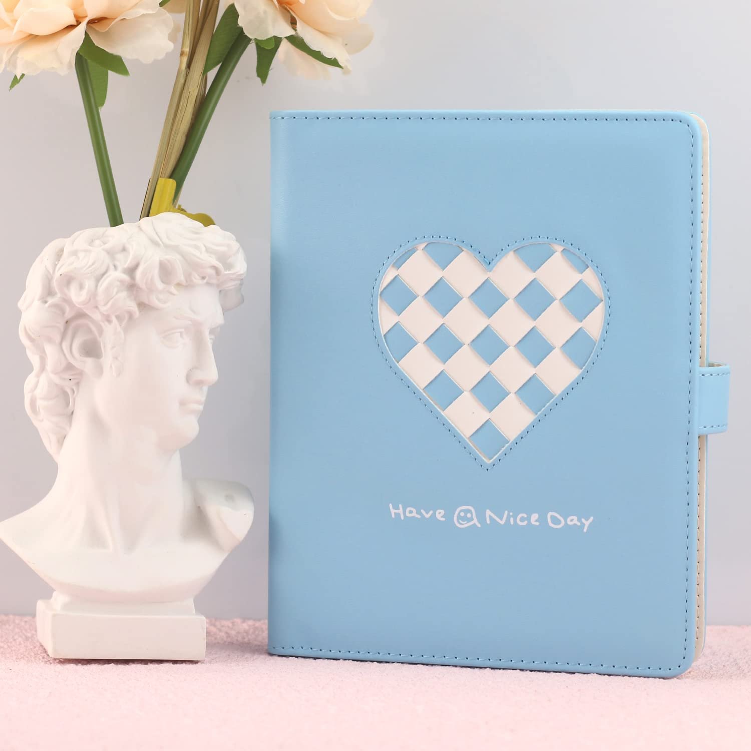 Фотоальбом Phoebe 256 Bag PU Heart Braid Blue, фото №6