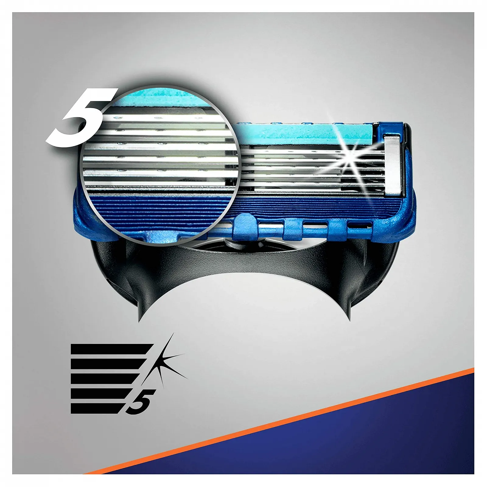 Лезвия для бритвы Gillette Fusion5 ProGlide для мужчин 12 шт, фото №2 Лезвия для бритвы Gillette Fusion5 ProGlide для мужчин 12 шт, фото №2