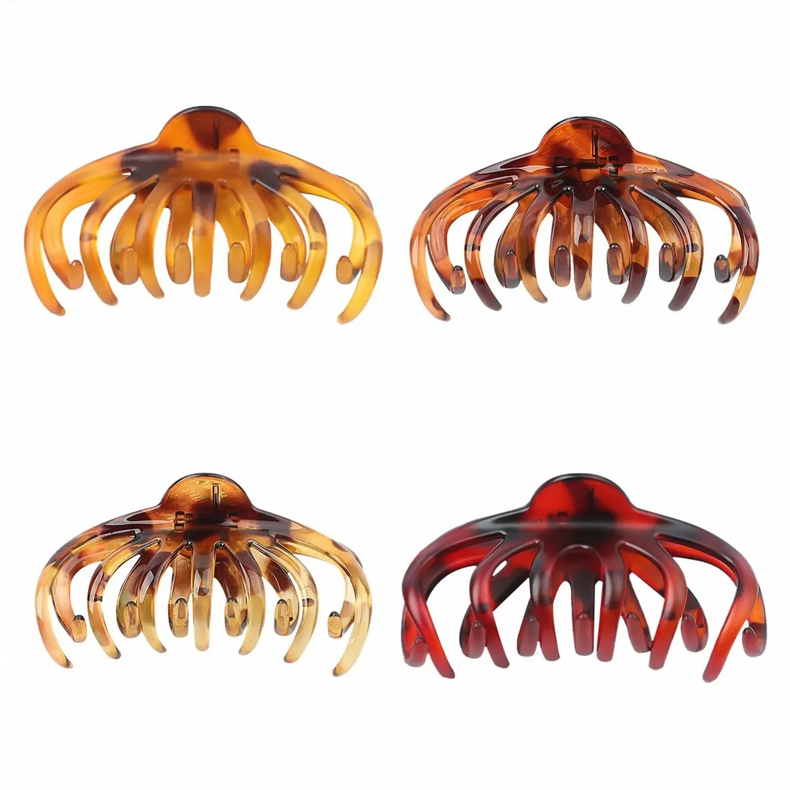 Большие заколки для волос Леопардовые заколки для волос когтями осьминога 4 шт. Нескользящая заколка для волос Сильная фиксация для густых волос, фото №1 Большие заколки для волос Леопардовые заколки для волос когтями осьминога 4 шт. Нескользящая заколка для волос Сильная фиксация для густых волос, фото №1