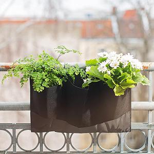 Підвісні мішки для рослин Navaris Набір з 4 шт 12 кишень Фетр synthetic.ua - Фото 1