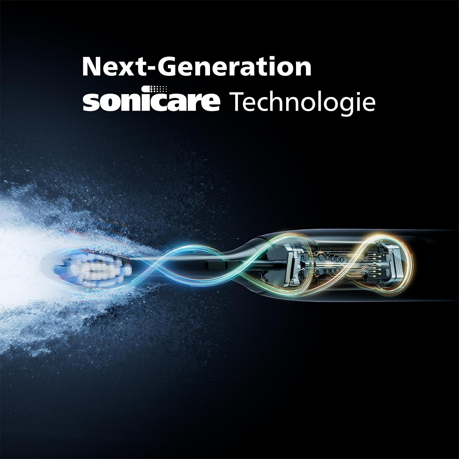 Электрическая зубная щетка Philips Sonicare 7100 Белая и темно-синяя, 2 шт. в упаковке, фото №3