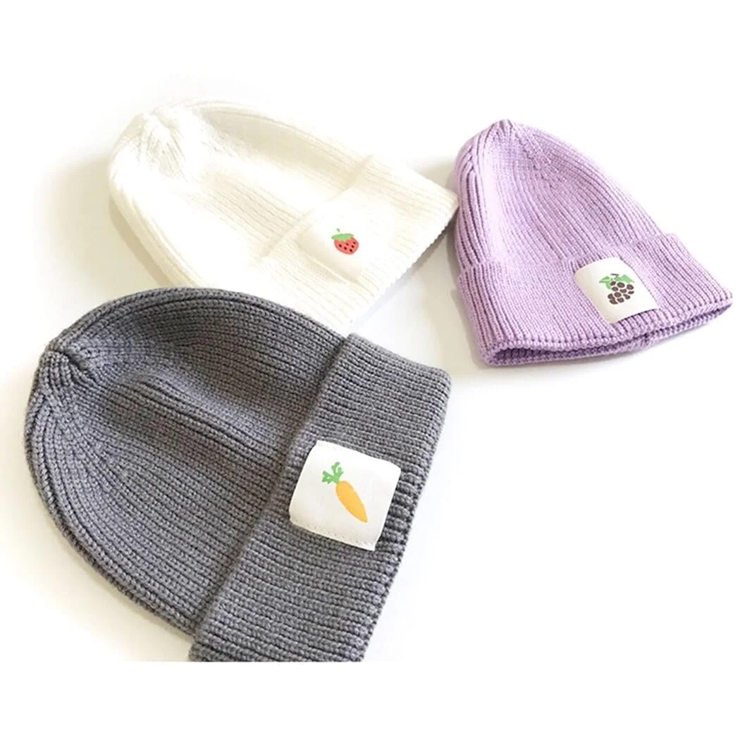 Шапка yeeplant Теплая шерстяная детская с милым фруктовым дизайном для девочек, фото №4