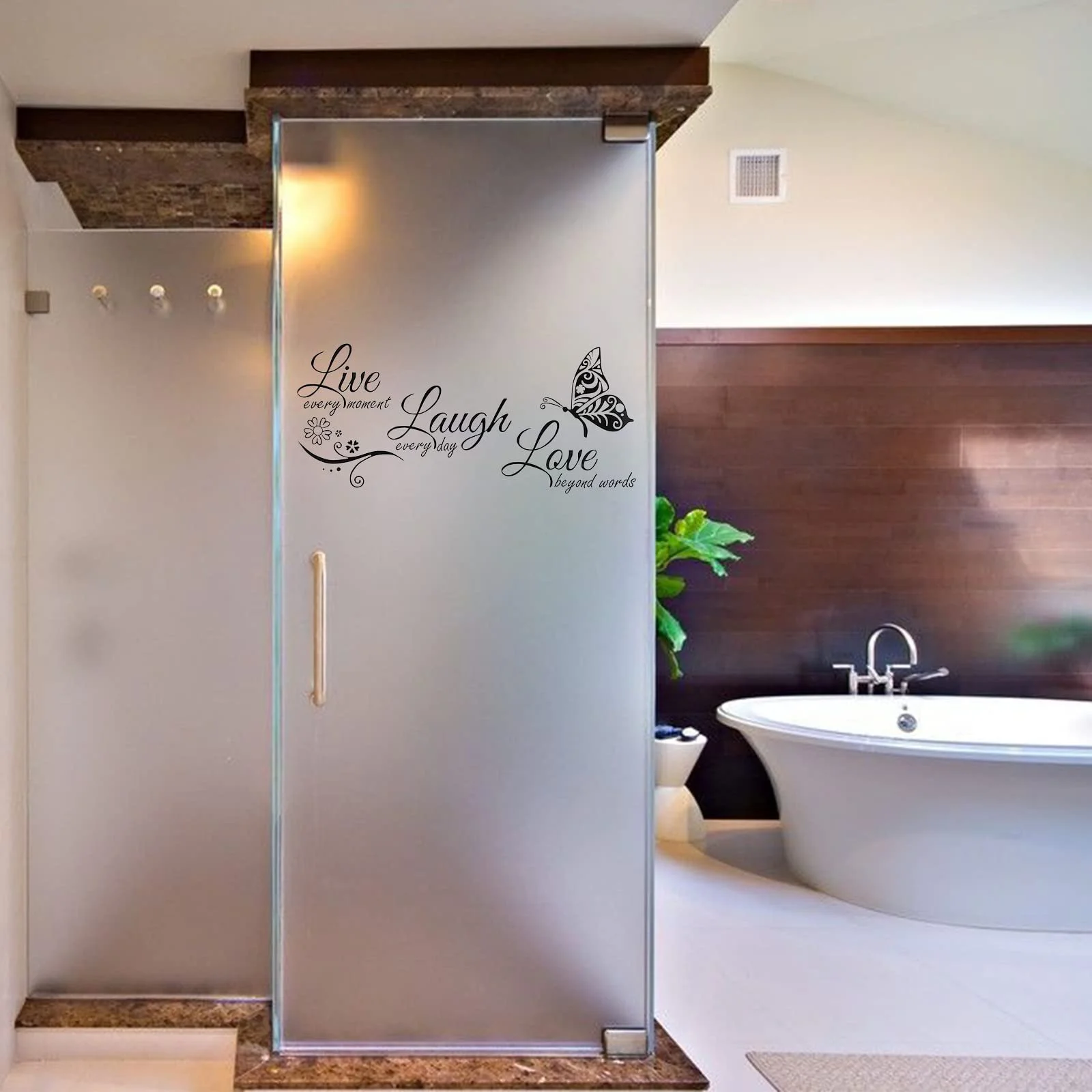 Настінні наклейки Мотиваційні цитати 27 x 58 см Чорний, фото №7