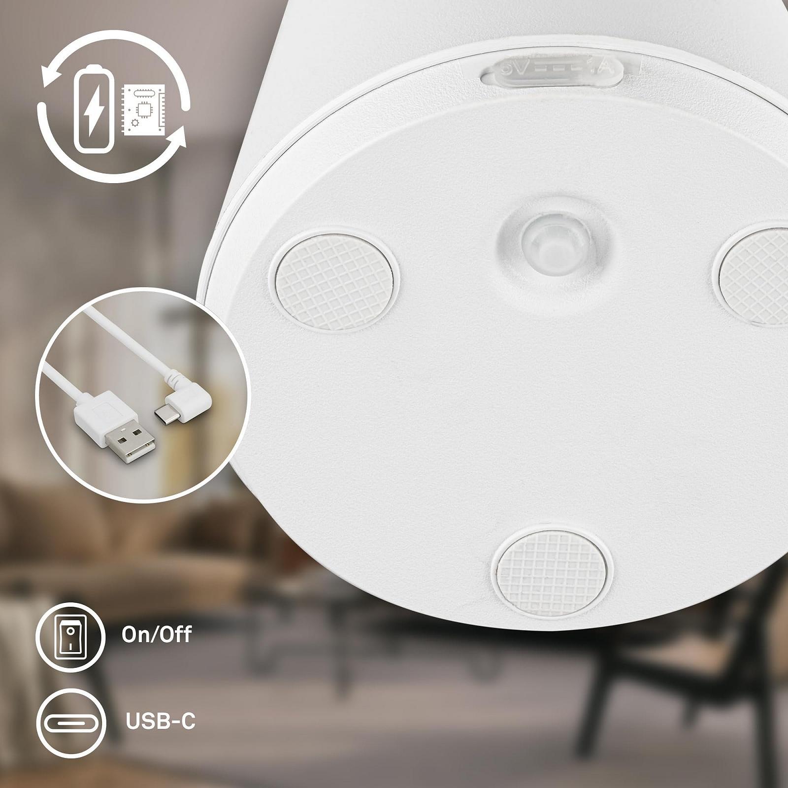 Настольная лампа BRILONER LED Wireless Touch Dimmable 28 x 16 cm Белая, фото №7