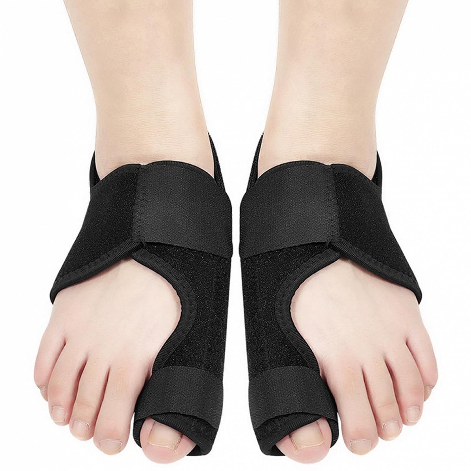 Корректор большого пальца стопы 1 пара для мужчин и женщин, регулируемый удобный для левой и правой ноги, облегчение боли Hallux Valgus, фото №1
