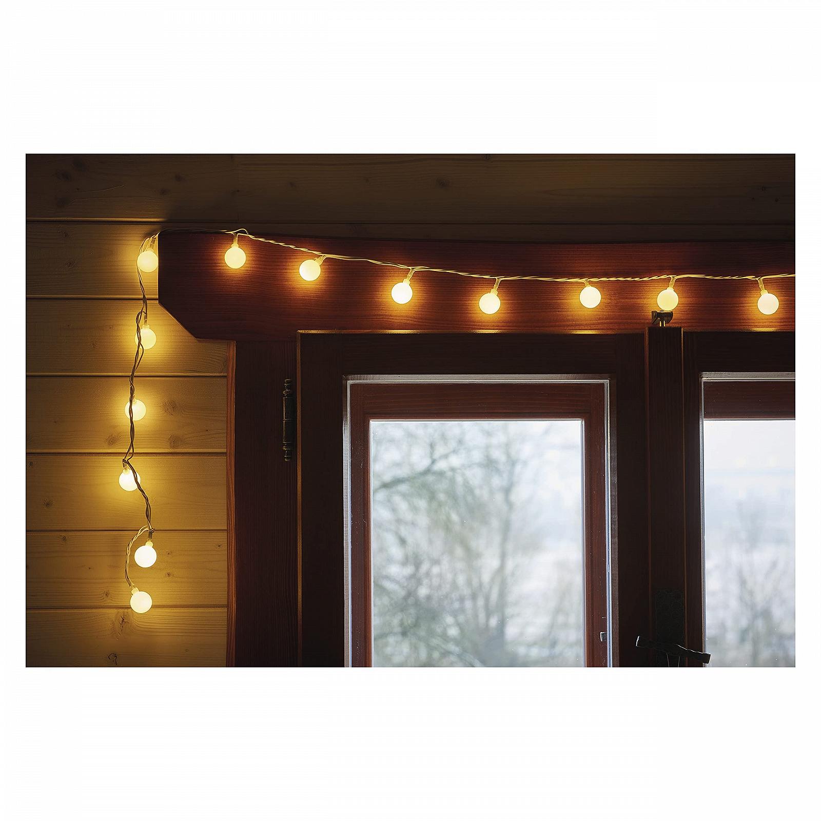 Гірлянда LED EMOS Cherry, теплий білий, 4 м, 40 світлодіодів у формі кулі 2,5 см, фото №5