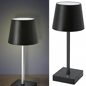 Настольная лампа Cepewa Touch 26 см Черная на батарейках - Фото 1