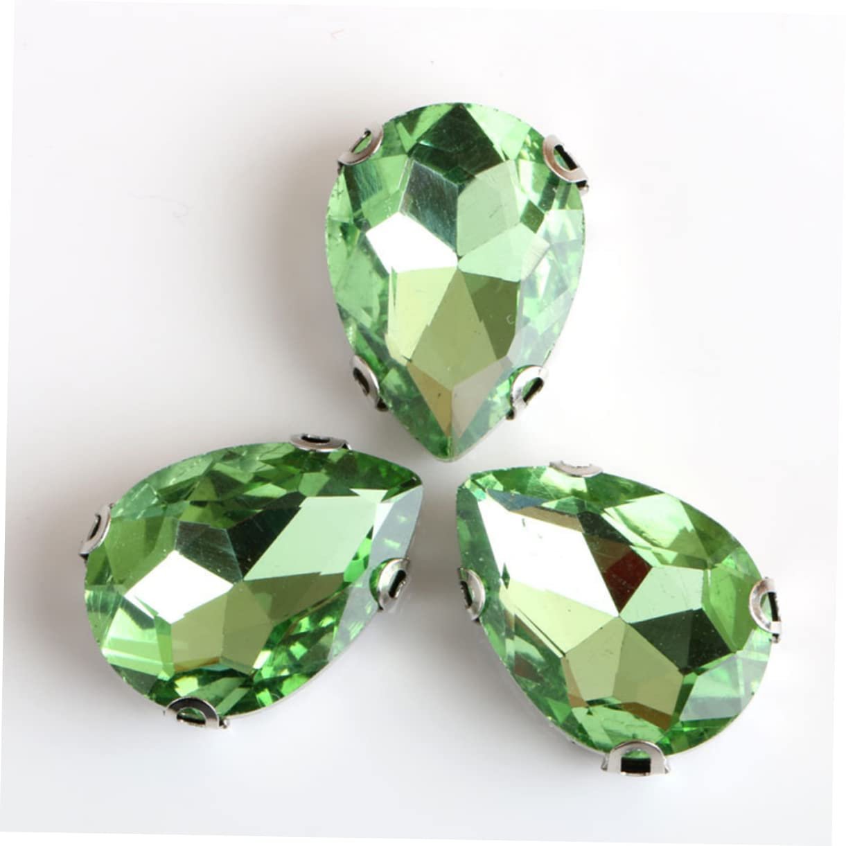 Стразы Капля Operitacx 50 шт Кристалл Стекло Пришивные Светлый Christi, фото №8