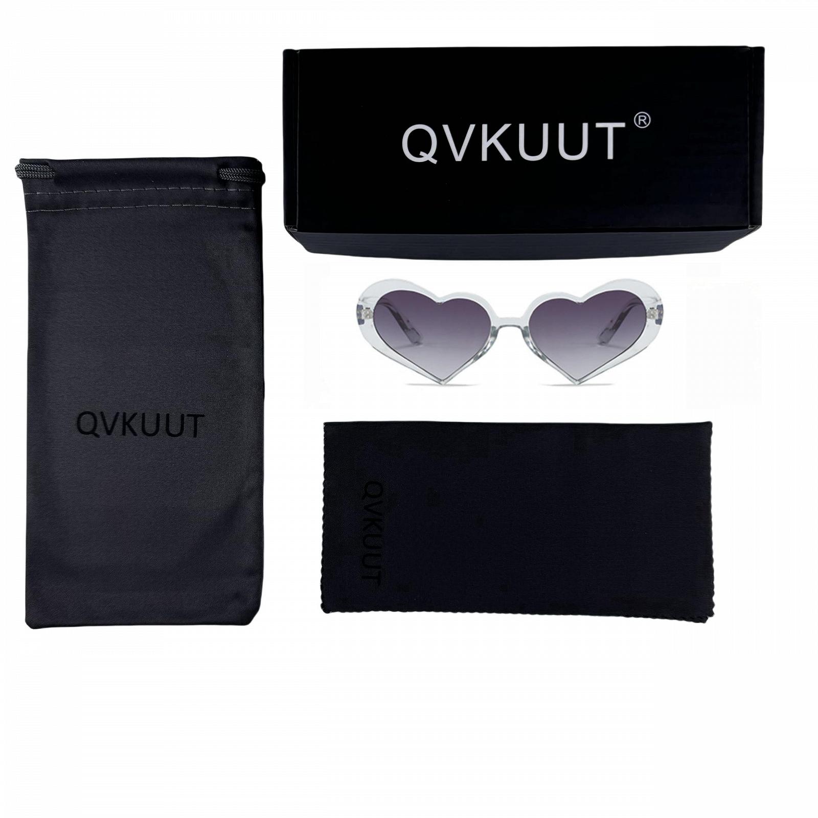 Сонцезахисні окуляри Серце QVKUUT для жінок, фото №2