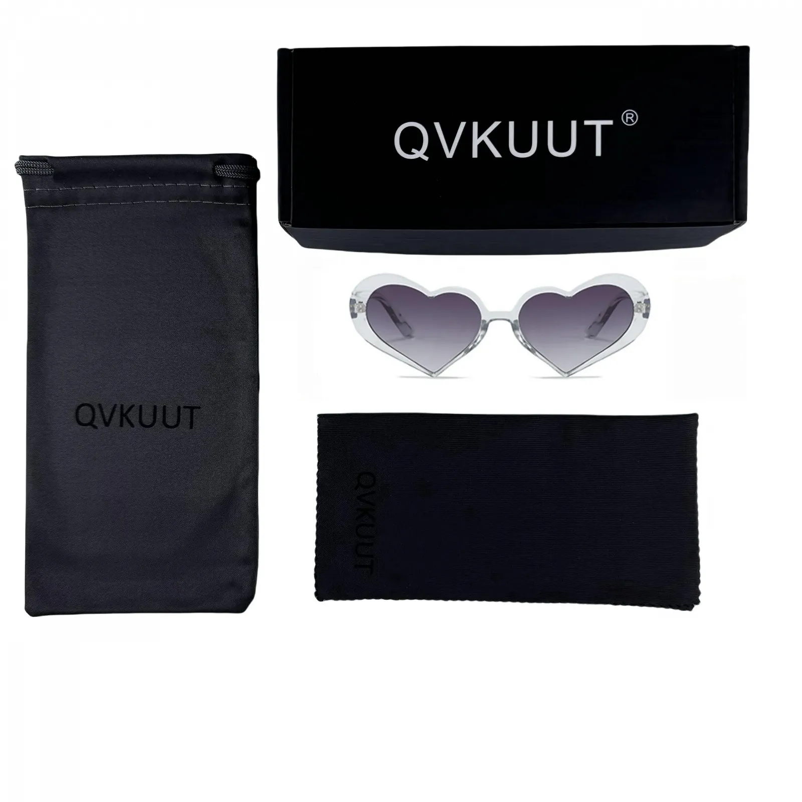 Сонцезахисні окуляри Серце QVKUUT для жінок, фото №2
