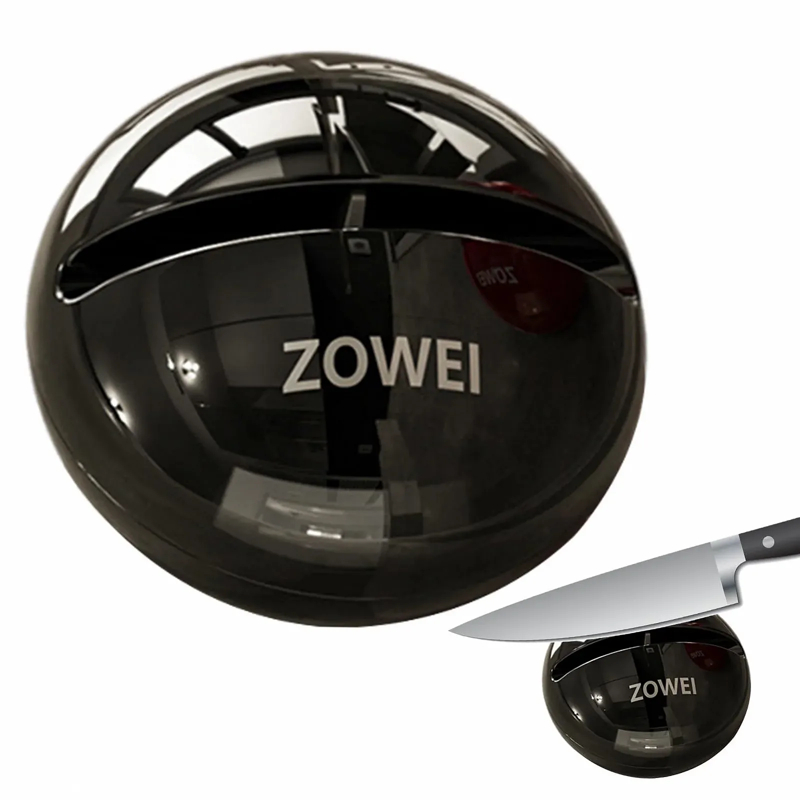 Ручна точилка для ножів та ножиць з основою на присосці нековзне портативне, фото №6