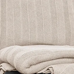 Покривало Nielsen HOME Milo Тонка в'язана 150 x 200 см Вершково-білий 100% Бавовна Ялинка synthetic.ua - Фото 1