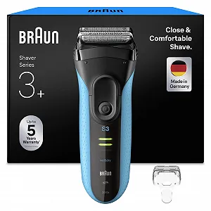 Електробритва Braun Series 3+ 3040si Синя - Фото 1