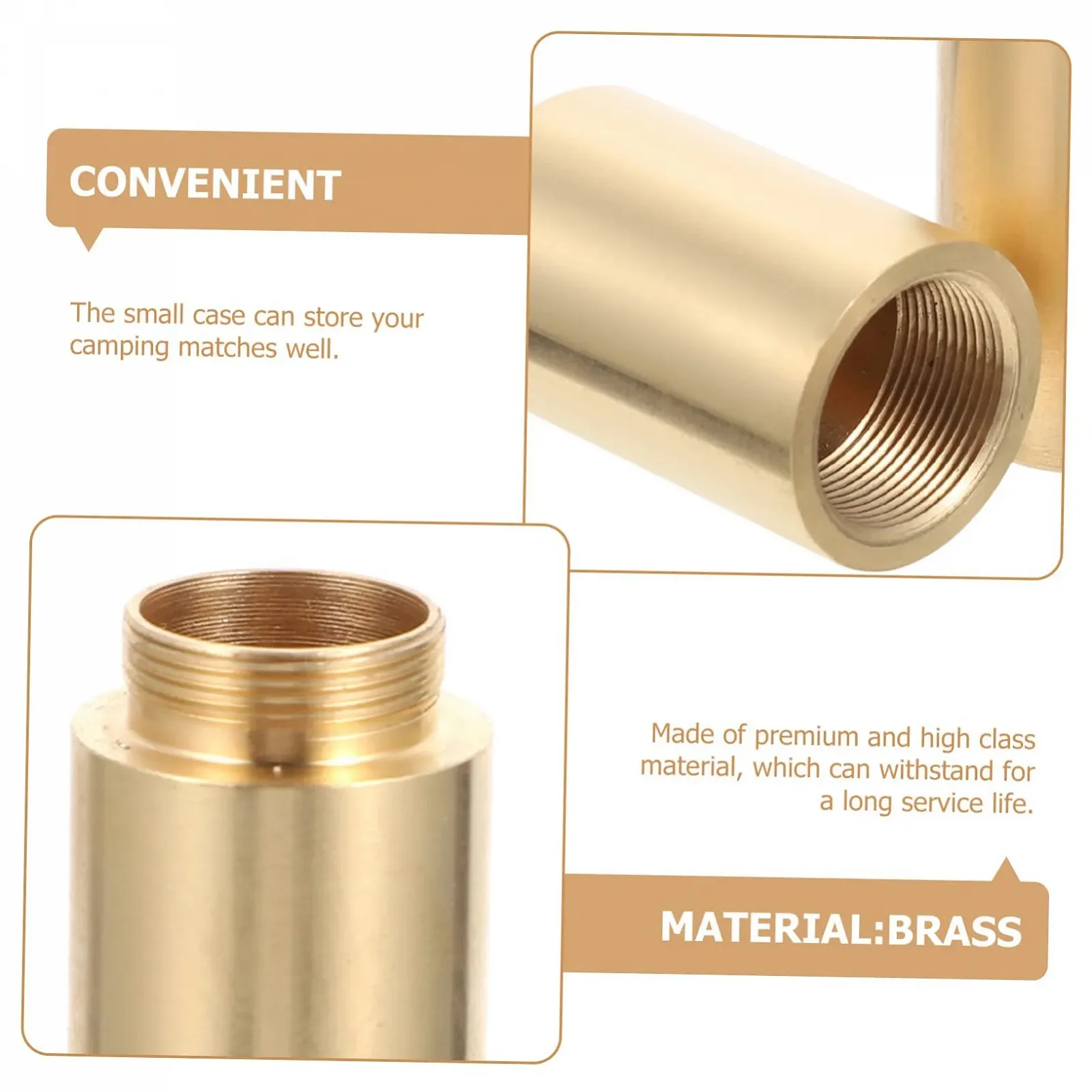 Маленький латунний контейнер для зберігання портативний органайзер для кемпінгу, фото №6
