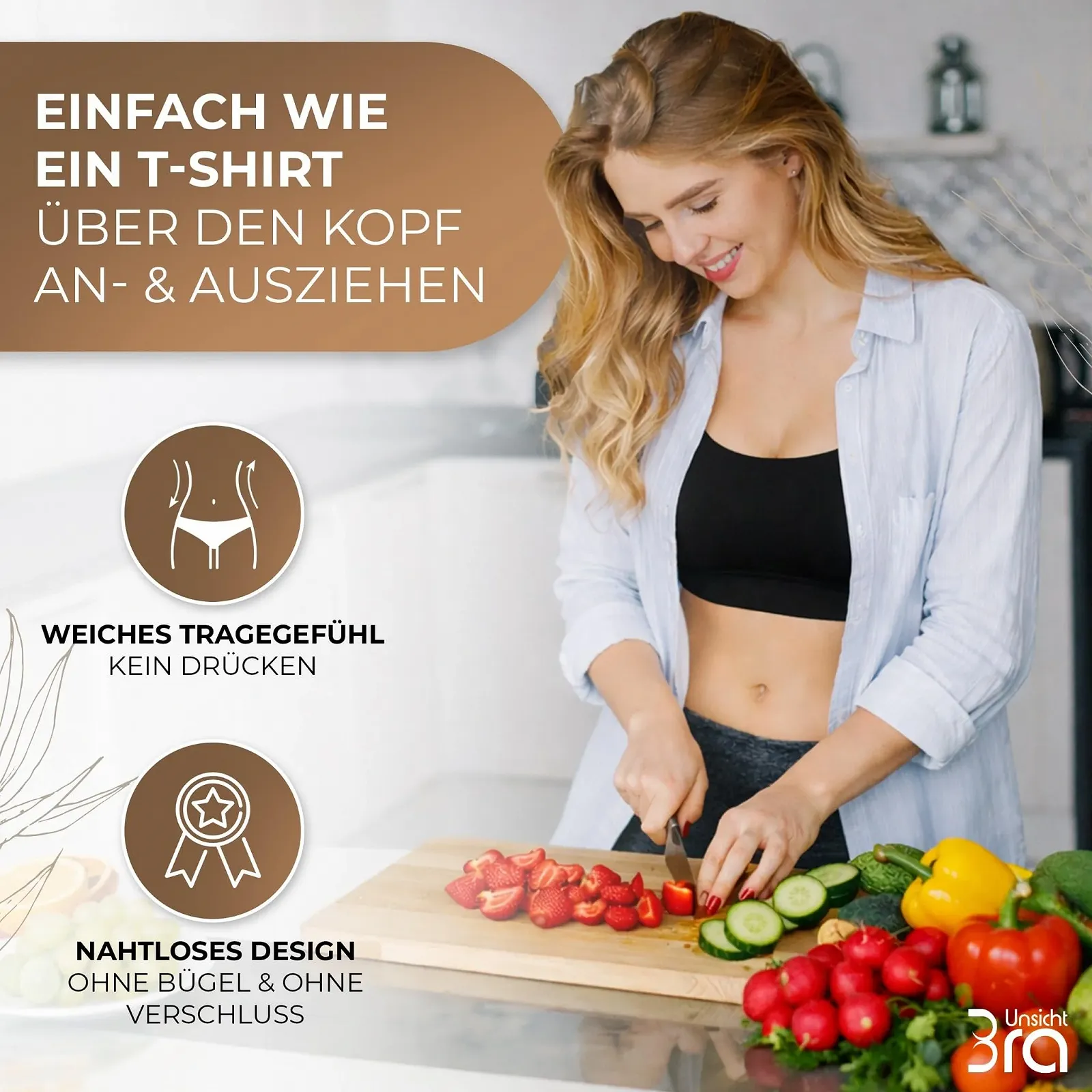 Бюстгальтер-топ UnsichtBra Feel-Good мягкий без косточек для сна, кормления и спорта много цветов, фото №4 Бюстгальтер-топ UnsichtBra Feel-Good мягкий без косточек для сна, кормления и спорта много цветов, фото №4