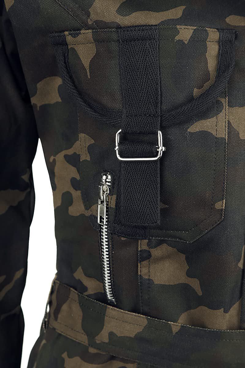 Зимове пальто Gothicana by EMP Камуфляж з хутряним капюшоном, фото №3 Зимове пальто Gothicana by EMP Камуфляж з хутряним капюшоном, фото №3