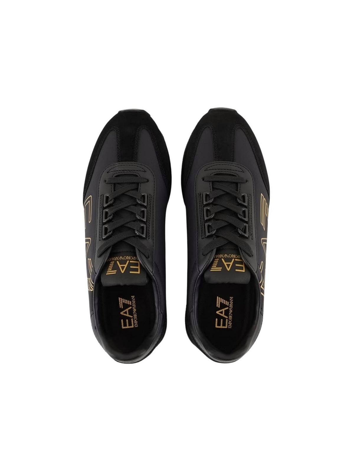 Кросівки Emporio Armani EA7 чоловічі вінтажні сині, фото №4