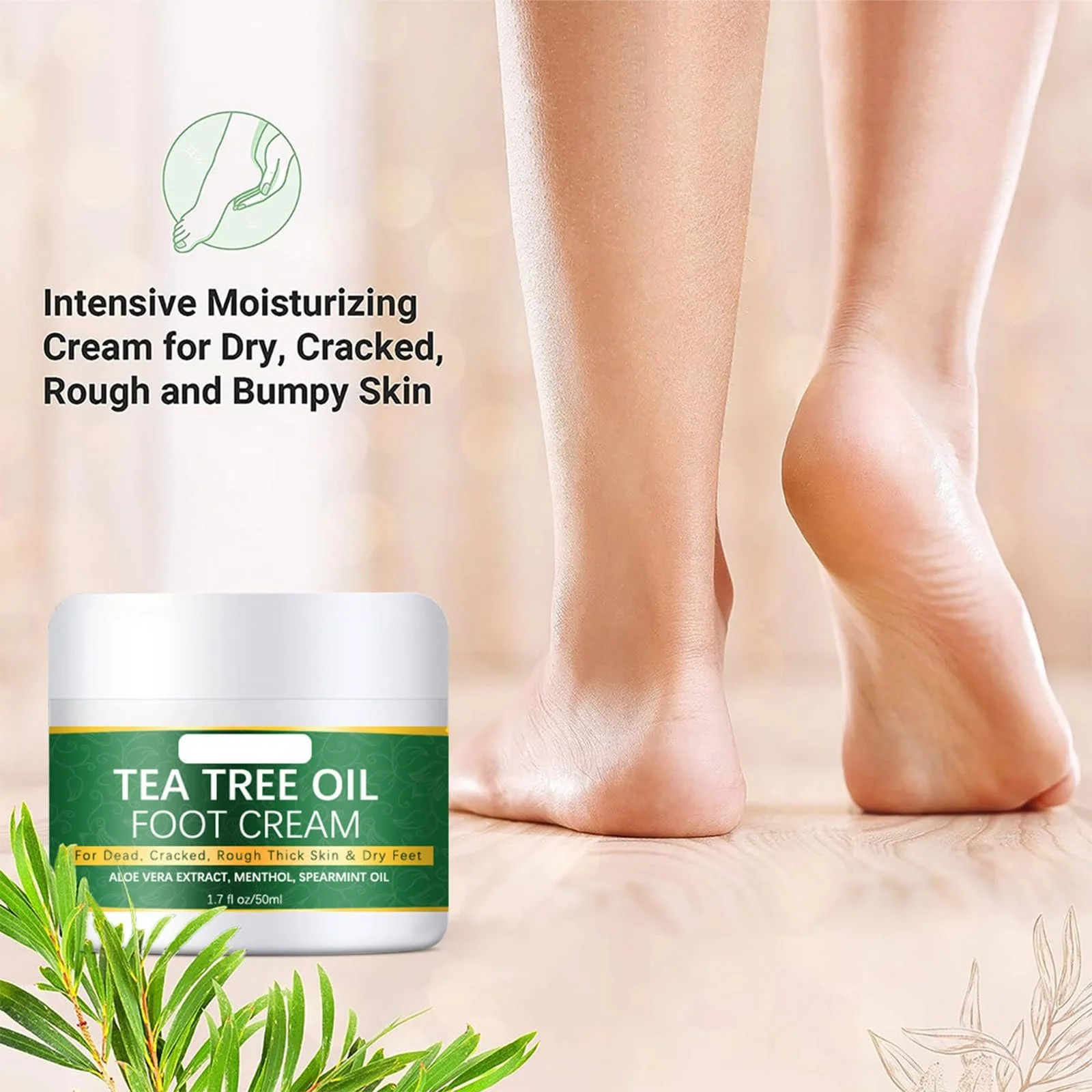 Крем для ног и рук с маслом чайного дерева 11, фото №4