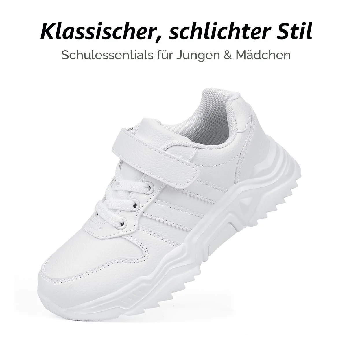 Дитячі унісекс кросівки Білий Шкільні кросівки для хлопчиків і дівчаток Нековзні, фото №5 Дитячі унісекс кросівки Білий Шкільні кросівки для хлопчиків і дівчаток Нековзні, фото №5