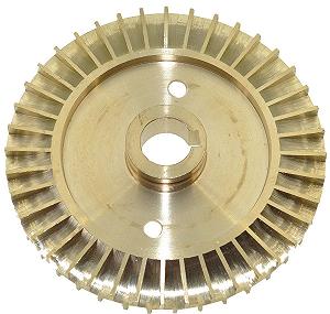 Крыльчатка насоса латунная d 12*76 шпонка арт nkr004 - Фото 1