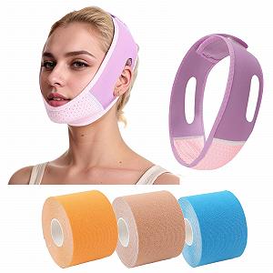 Маска для подтяжки подбородка AYNKG, розовая - Фото 1