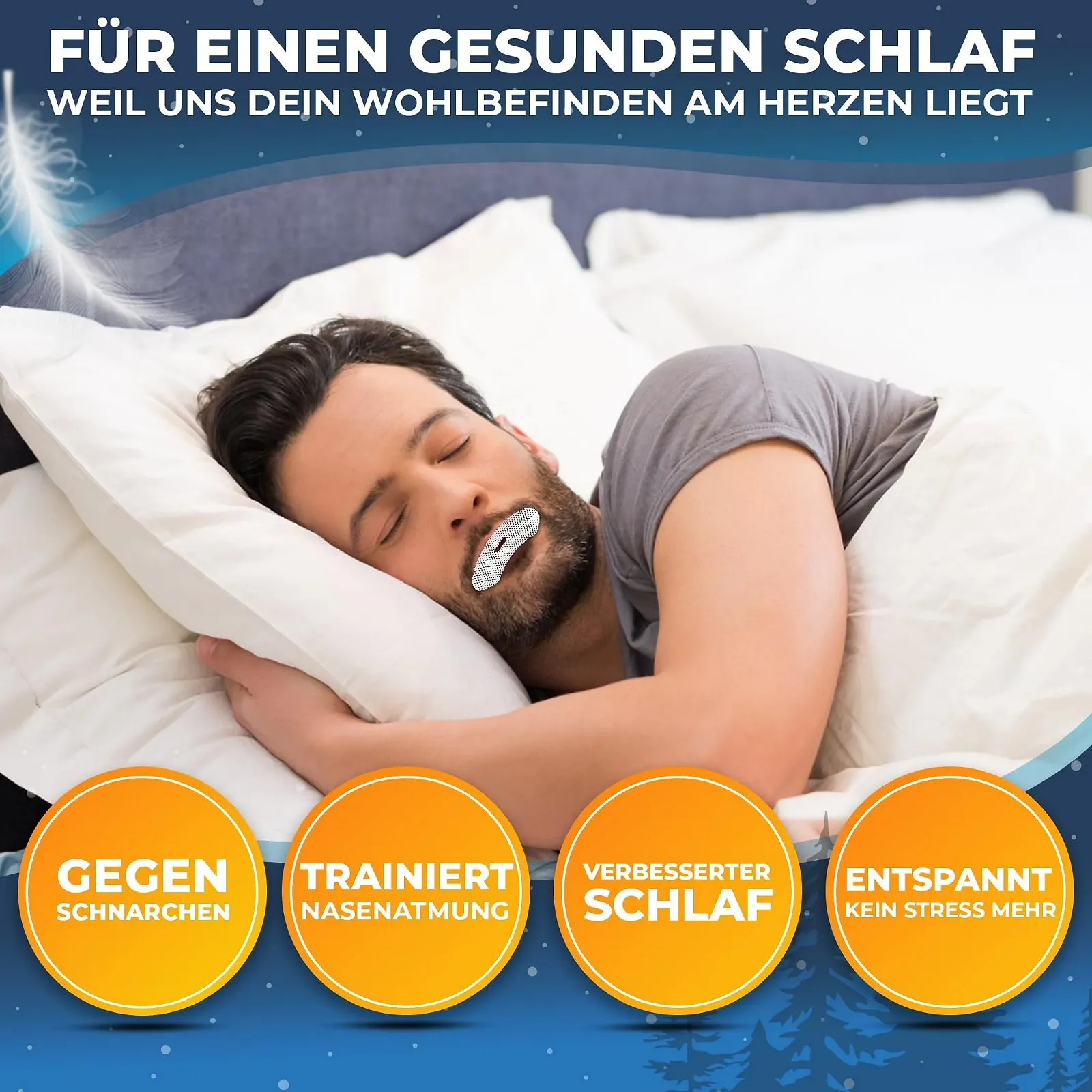 Пластирі для рота Premium Sleep (90 штук в упаковці), фото №3