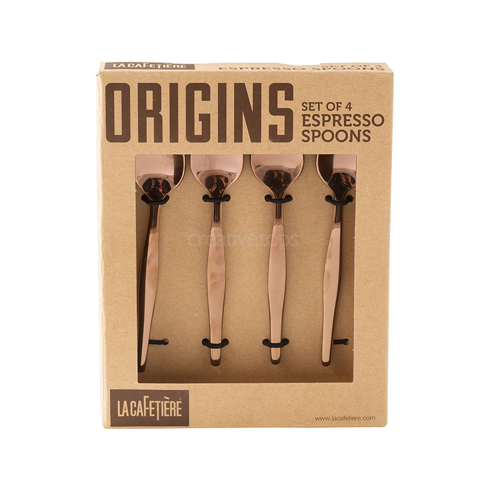 CT La Cafetiere Origins Комплект ложок для еспресо медного кольору 4 шт, фото №2 CT La Cafetiere Origins Комплект ложок для еспресо медного кольору 4 шт, фото №2