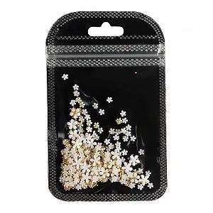 Наклейки для ногтей Женские, для вечеринки, 1 пакетик бусин для ногтей, многофункциональные, водонепроницаемые, 3D-эффект, для женщин, маникюр, ювелирные изделия, жемчуг, цветочный декор для салона – 2 - Фото 1